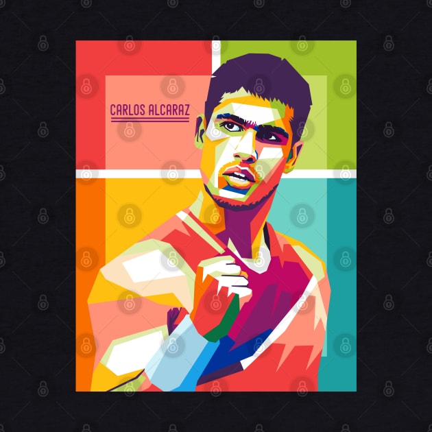 carlos alcaraz by cool pop art house